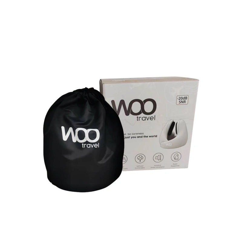 Woo Travel – Almohada de viaje con reducción de ruido